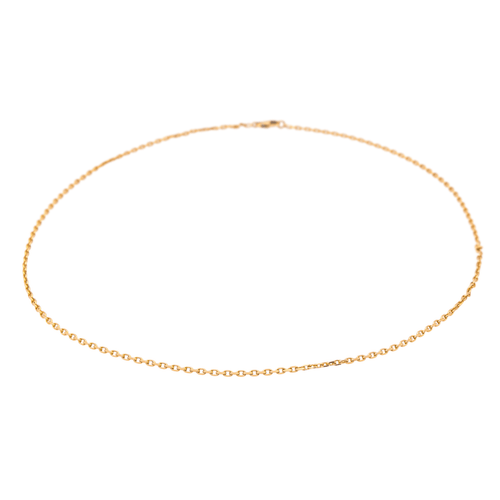 Collier Collier chaîne maille forçat en or rose 18 carats 58 Facettes 4036416CN