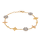 Bracelet Louis Vuitton Blossom - Bracelet en or jaune, blanc et rose avec diamants 58 Facettes 4045777CN