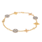 Bracelet Louis Vuitton Blossom - Bracelet en or jaune, blanc et rose avec diamants 58 Facettes 4045777CN