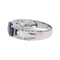 Bague 50 Bague en or blanc 18 carats saphir ovale et diamants 58 Facettes 4049091CN