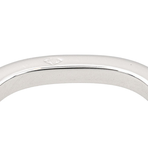 Bague 48 Dinh Van - Bague alliance Carré en or blanc 18 carats 58 Facettes 4061231CN