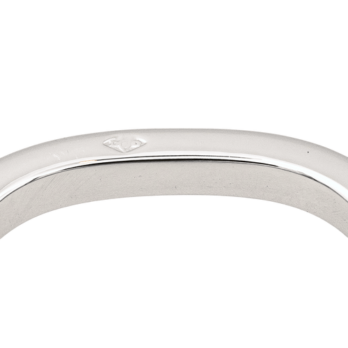 Bague 48 Dinh Van - Bague alliance Carré en or blanc 18 carats 58 Facettes 4061231CN