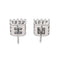 Boucles d'oreilles Boucles d’oreilles puces en or blanc 18 carats et diamants 58 Facettes 4061321CN