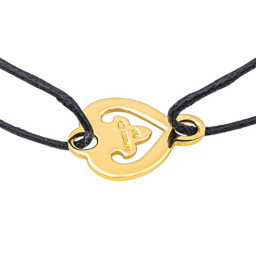 Bracelet O.J. Perrin Légendes - Bracelet cœur en or jaune 18 carats 58 Facettes 4061984CN