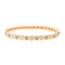 Bracelet Bracelet jonc serti de diamants en or rose et or blanc 18 carats 58 Facettes 4069160CN