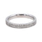 Bague 52 Alliance américaine - Bague en or blanc 18 carats et diamants 58 Facettes 4084161CN