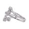 Bague 55 Bague pavée en or blanc 18 carats et diamants 58 Facettes 4086039CN