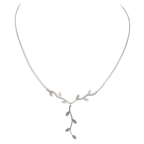 Collier Collier négligé en or blanc 18 carats et diamants 58 Facettes 4087022RV