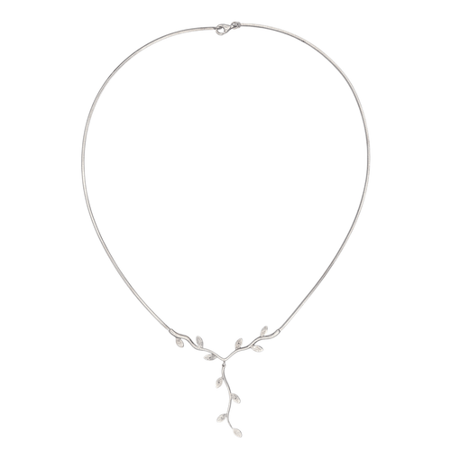 Collier Collier négligé en or blanc 18 carats et diamants 58 Facettes 4087022RV