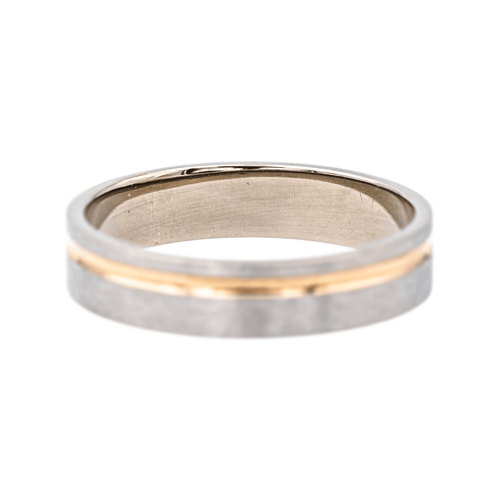Bague 55 Guérin - Bague alliance en or blanc et or rose 18 carats 58 Facettes 4098638RV