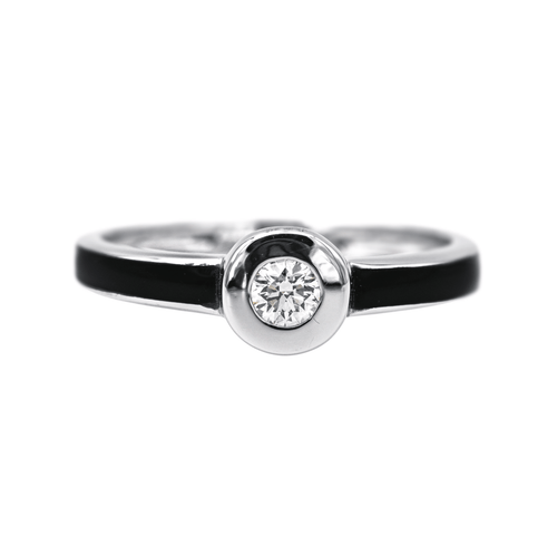 Bague 54 Clozeau - Bague en or blanc 18 carats et diamant 58 Facettes 4098649RV