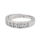 Bague 53 Bague demi-alliance en or blanc 18 carats et diamants 58 Facettes 4098653RV