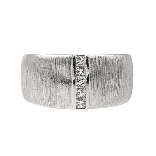 Bague 52 Mauboussin Un petit pont d'amour - Bague en or blanc avec diamants 58 Facettes 4098658RV