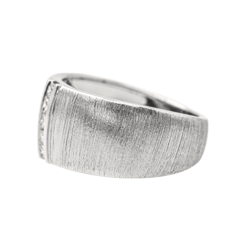 Bague 52 Mauboussin Un petit pont d'amour - Bague en or blanc avec diamants 58 Facettes 4098658RV