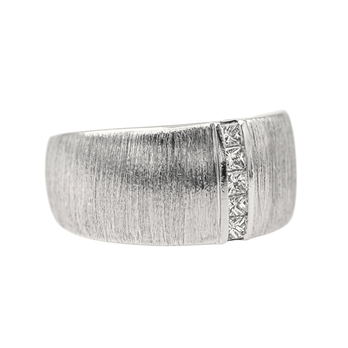 Bague 52 Mauboussin Un petit pont d'amour - Bague en or blanc avec diamants 58 Facettes 4098658RV