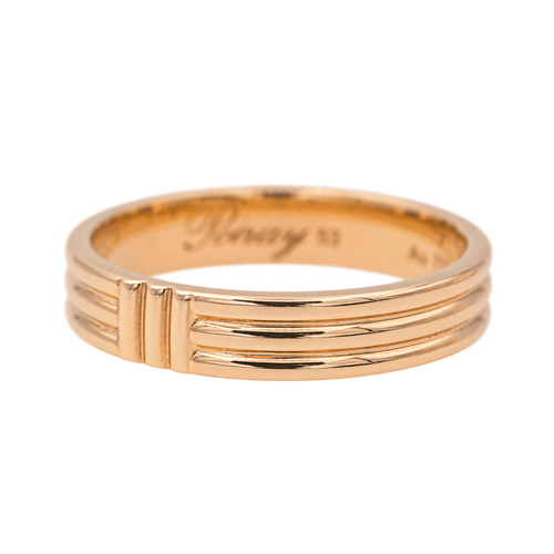 Bague 53 Poiray Ma Première - Bague en or rose 18 carats 58 Facettes 4098662RV