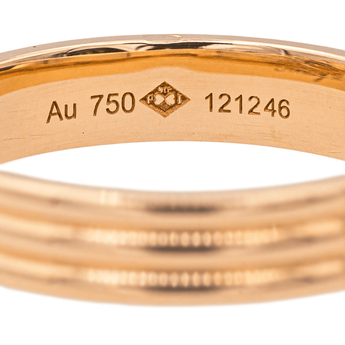 Bague 53 Poiray Ma Première - Bague en or rose 18 carats 58 Facettes 4098662RV