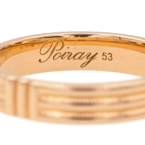 Bague 53 Poiray Ma Première - Bague en or rose 18 carats 58 Facettes 4098662RV