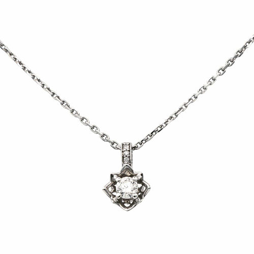 Pendentif Mauboussin Ma Reine d'Amour N°2 - Pendentif en or blanc et diamants 58 Facettes 4098669RV
