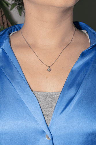 Pendentif Mauboussin Ma Reine d'Amour N°2 - Pendentif en or blanc et diamants 58 Facettes 4098669RV