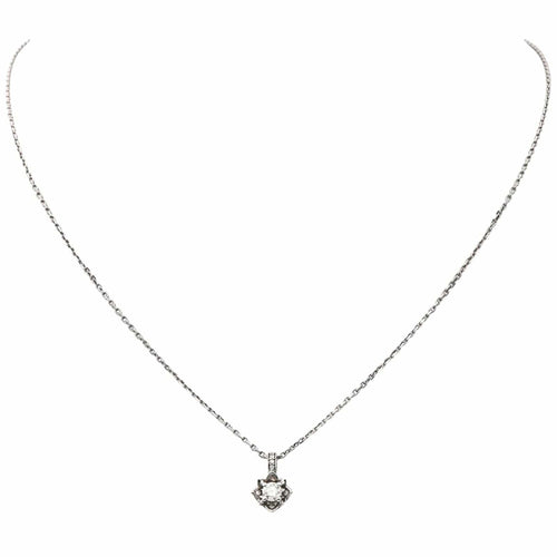 Pendentif Mauboussin Ma Reine d'Amour N°2 - Pendentif en or blanc et diamants 58 Facettes 4098669RV