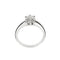 Bague 54 Bague solitaire diamant 0,90 ct en or blanc 18 kt 58 Facettes 4114
