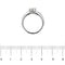 Bague 54 Bague solitaire diamant 0,90 ct en or blanc 18 kt 58 Facettes 4114
