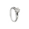 Bague 54 Bague solitaire diamant 0,90 ct en or blanc 18 kt 58 Facettes 4114