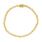 Bracelet Bracelet motifs cœur en or jaune 18 carats et diamants 58 Facettes 4137659CN