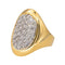 Bague 57.5 Bague en or jaune et blanc 18 carats sertie de diamants 58 Facettes 4148028RV