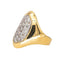Bague 57.5 Bague en or jaune et blanc 18 carats sertie de diamants 58 Facettes 4148028RV