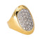 Bague 57.5 Bague en or jaune et blanc 18 carats sertie de diamants 58 Facettes 4148028RV