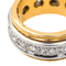 Bague 54 Bague alliance tour complet en or jaune et or blanc sertie de diamants 58 Facettes 4148030RV
