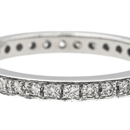 Bague 52 Alliance - Bague en or blanc 18 carats et diamants 58 Facettes 4152532RV
