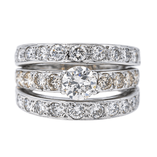 Bague 52 Bague en or blanc 18 carats et diamants 58 Facettes 4152873CN