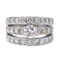 Bague 52 Bague en or blanc 18 carats et diamants 58 Facettes 4152873CN
