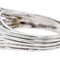 Bague 56 Bague bandeau en platine et or blanc 18 carats pavée de diamants 58 Facettes 4155736CN