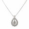 Collier Collier en or blanc 18 carats serti de diamants 58 Facettes 4155738CN