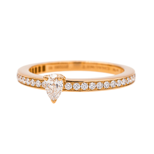 Bague 53 Chaumet Joséphine - Bague solitaire en or rose et diamants 58 Facettes 4166984RV