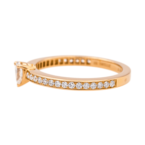 Bague 53 Chaumet Joséphine - Bague solitaire en or rose et diamants 58 Facettes 4166984RV