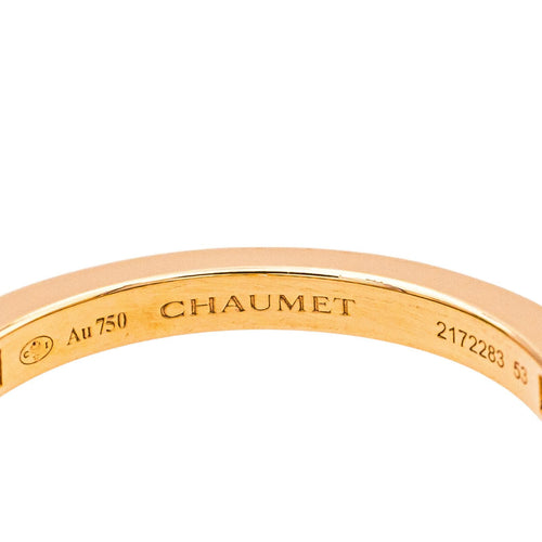 Bague 53 Chaumet Joséphine - Bague solitaire en or rose et diamants 58 Facettes 4166984RV