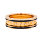 Bague 53 Bulgari B.Zero1 Rock - Bague en or rose et céramique 58 Facettes 4167002RV