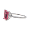 Bague 54 Bague en or blanc 18 carats avec tourmaline rose et diamants 58 Facettes 4167005RV