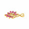 Pendentif Pendentif en or jaune 18 carats rubis et diamants 58 Facettes 4169051CN