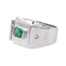 Bague 65 Bague en or blanc 18 carats avec émeraude et diamants 58 Facettes 4169632RV