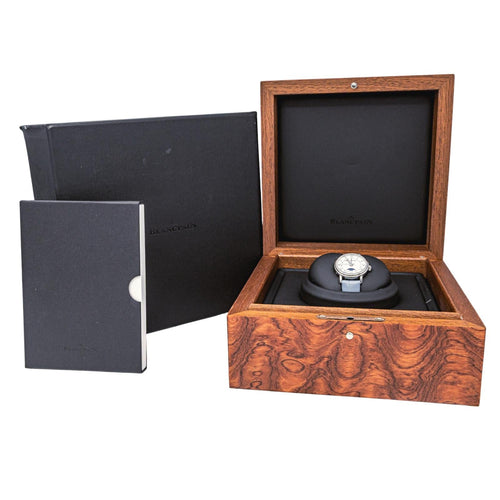 Montre Blancpain Villeret - Montre en acier Quantième Phases de Lune 58 Facettes 4173755RV
