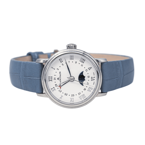 Montre Blancpain Villeret - Montre en acier Quantième Phases de Lune 58 Facettes 4173755RV
