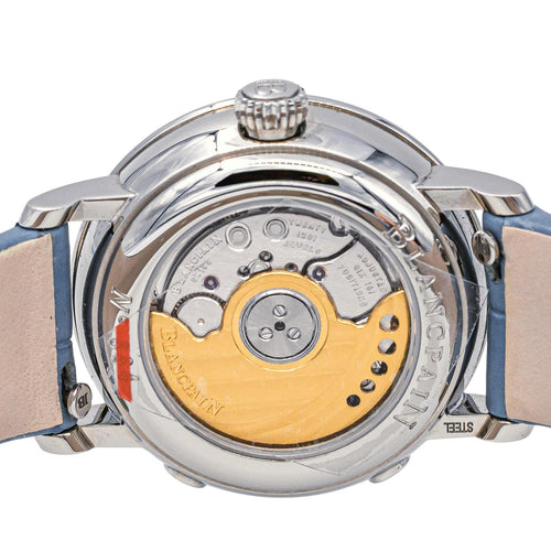 Montre Blancpain Villeret - Montre en acier Quantième Phases de Lune 58 Facettes 4173755RV