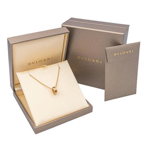 Collier Bulgari Serpenti - Collier en or rose, cornaline et diamants 58 Facettes 4173758RV