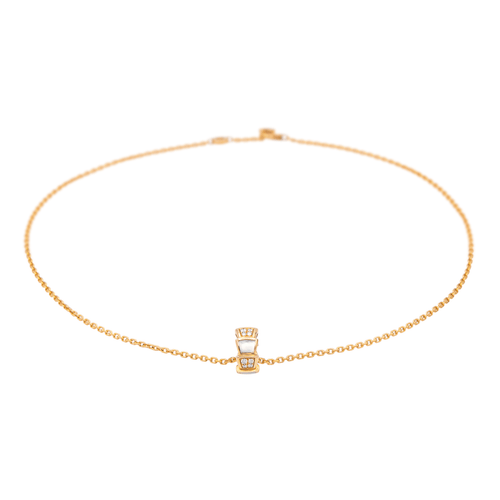 Collier Bulgari Serpenti - Collier pendentif en or rose avec diamants et nacre 58 Facettes 4173761RV